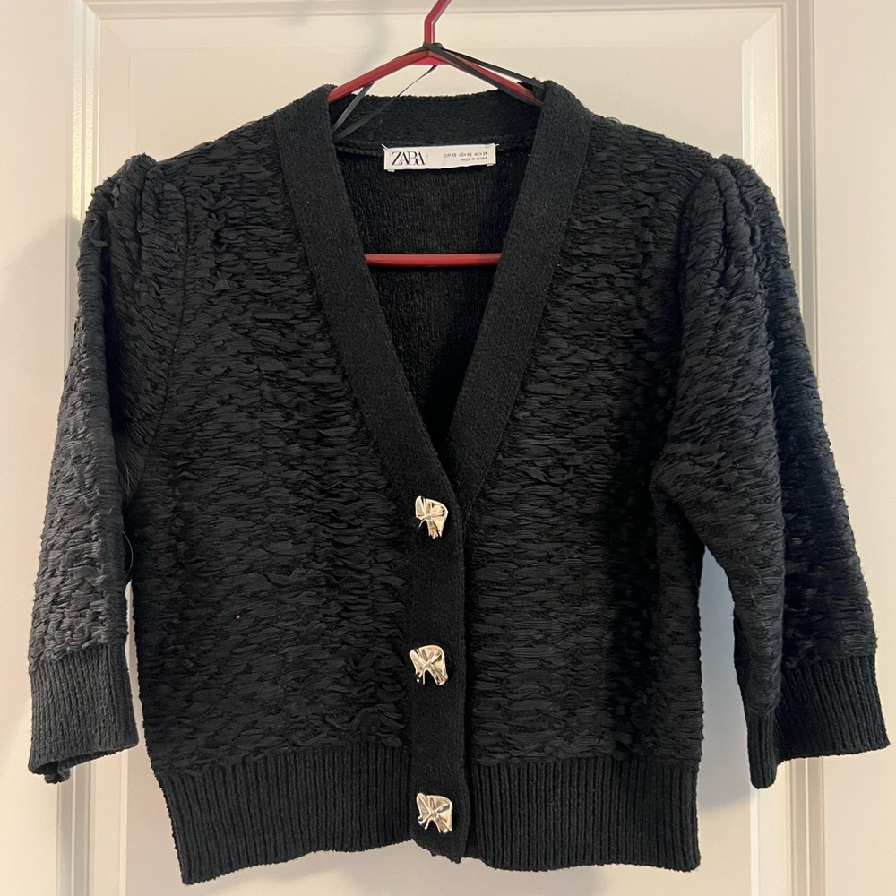Chic Zara Button Down Sweater